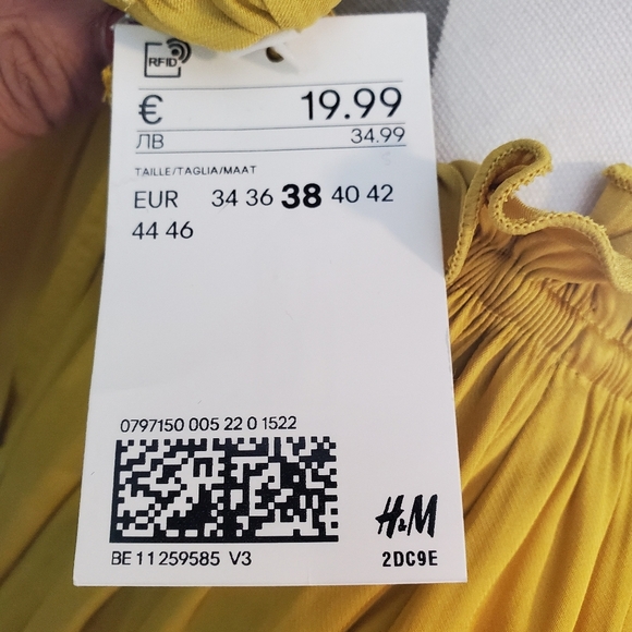 H&M Ruffle Collar Blouse SZ Med - Picture 4 of 6